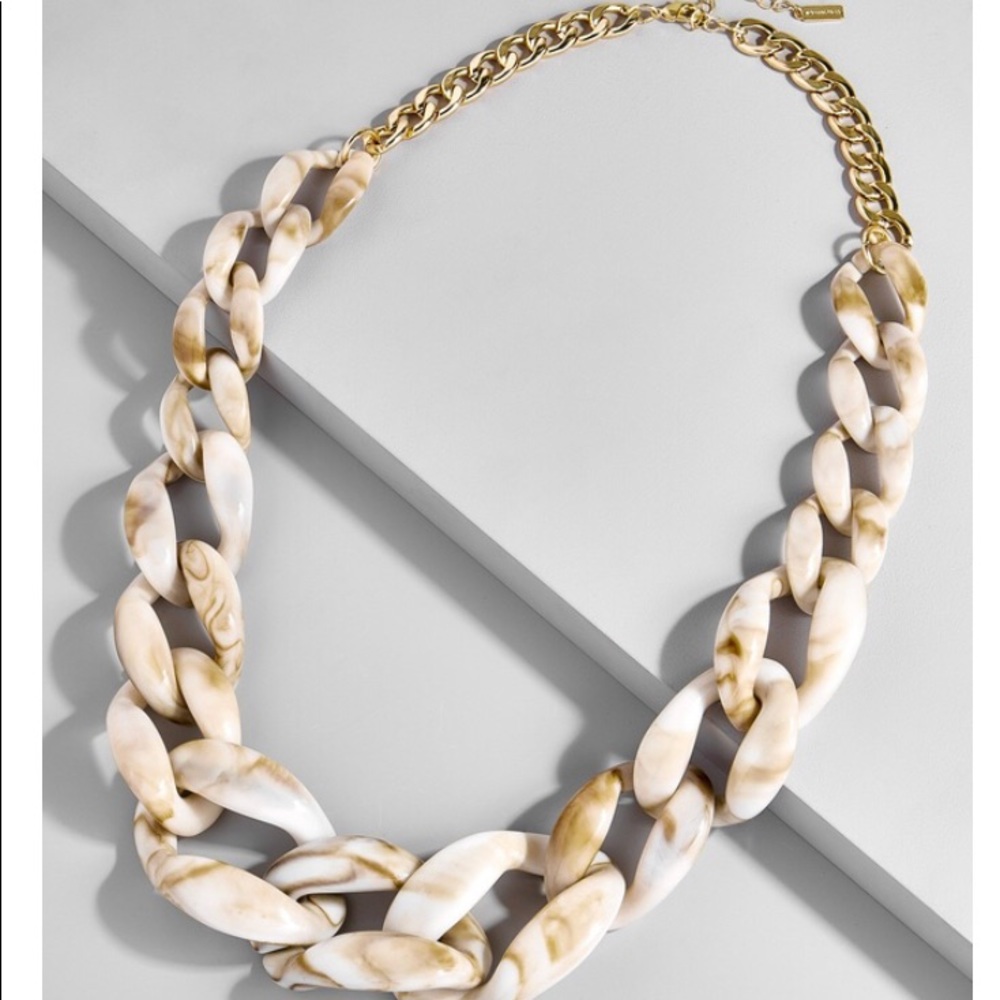 Bone colored necklace bauble bar
